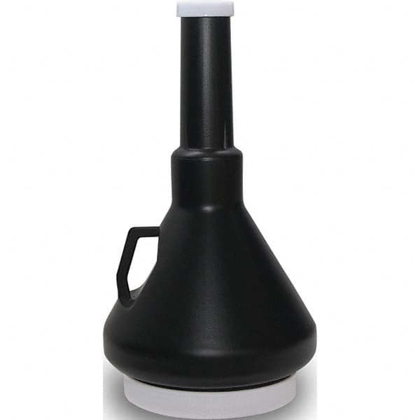Oil Funnels & Can Oiler Accessories; Oil Funnel Type: Funnel ; Material: Polyethylene ; Color: Black ; Spout Length: 4.44in ; Mouth Outside Diameter: 7.5in ; Finish: Smooth Plastic