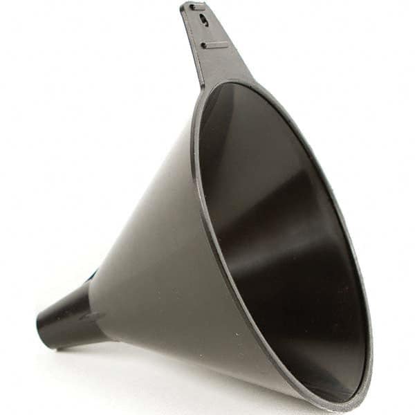 Oil Funnels & Can Oiler Accessories; Oil Funnel Type: Funnel ; Material: Polyethylene ; Color: Black ; Spout Length: 1.5in ; Finish: Smooth Plastic ; Spout Type: Straight