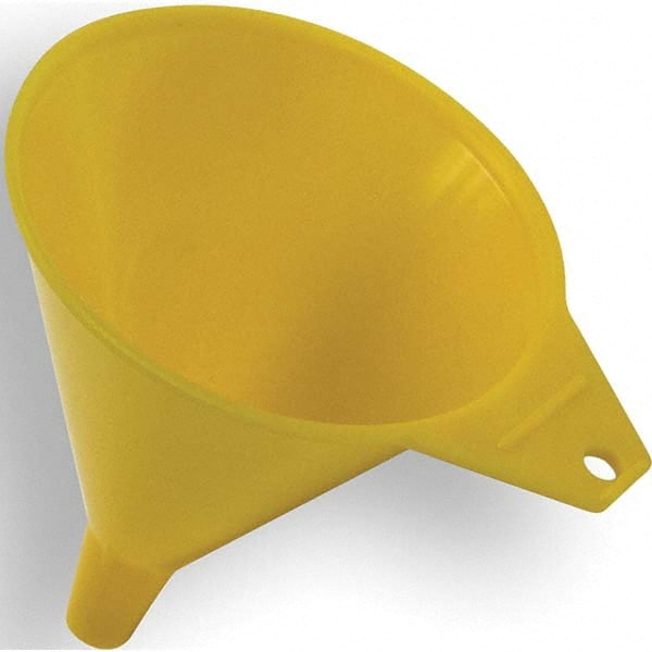 Oil Funnels & Can Oiler Accessories; Oil Funnel Type: Funnel ; Material: Polyethylene ; Color: Yellow ; Spout Length: 1.13in ; Maximum Capacity: 8oz ; Finish: Smooth Plastic