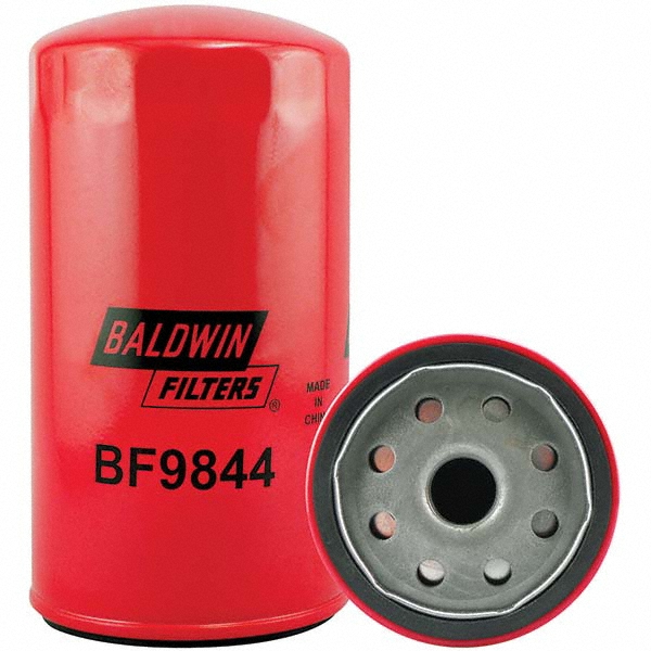 Automotive Fuel Filter: 4-9/32" OD, 8-1/32" OAL - Compatible with Baldwin BF9844