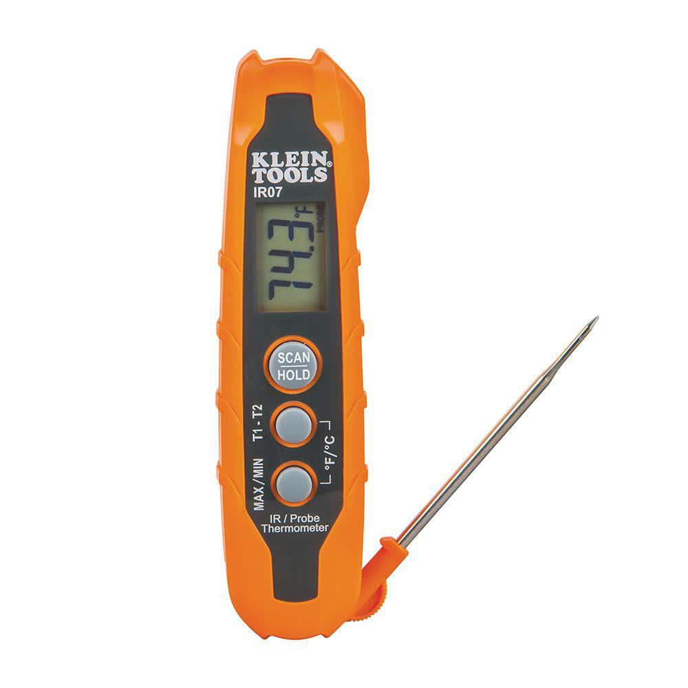 Klein Tools IR07 Digital Dual IR & Probe Thermometer: -40 to 572 ° F 