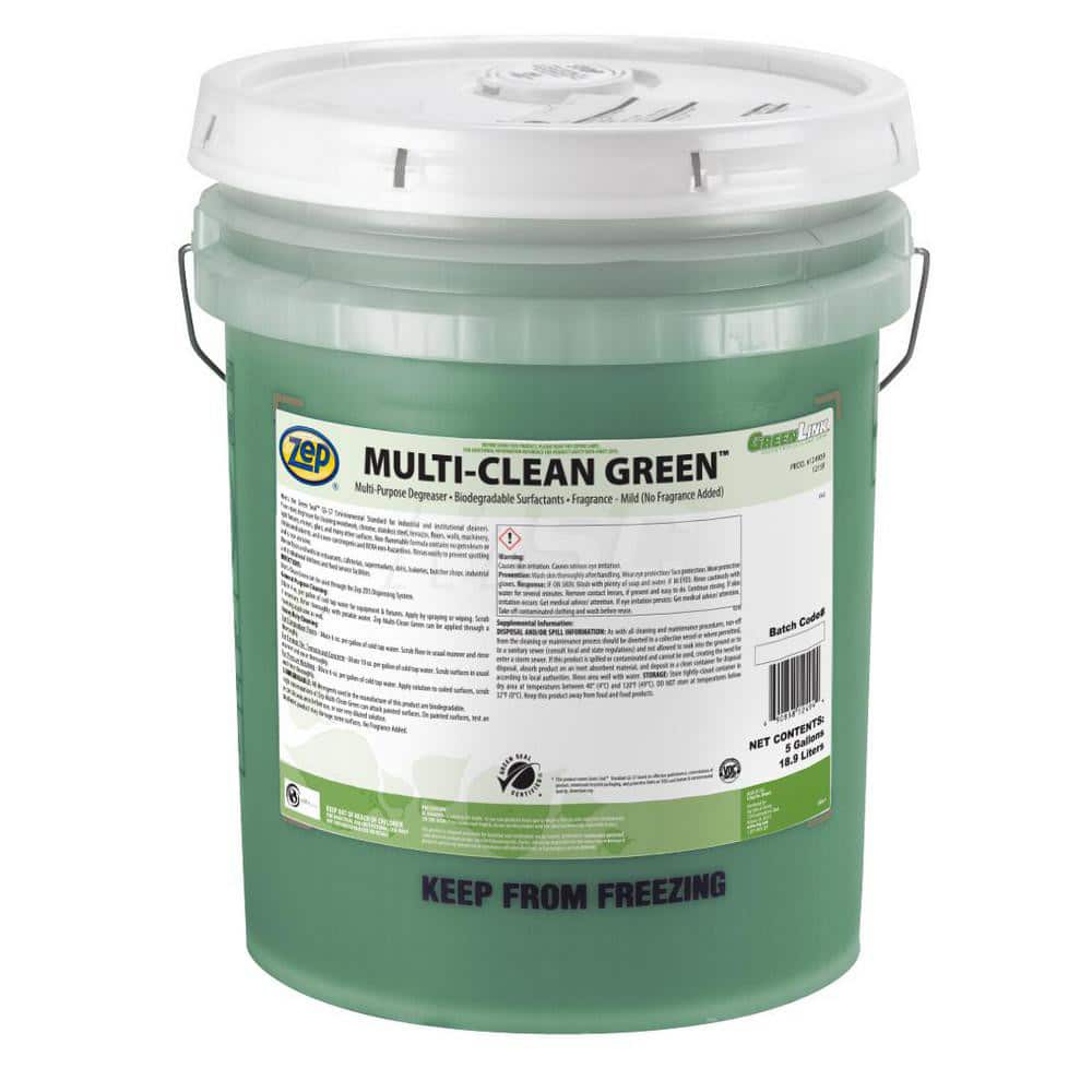 ZEP All-Purpose Cleaner: 5 gal Pail - Liquid, Odorless Scent | Part #124939
