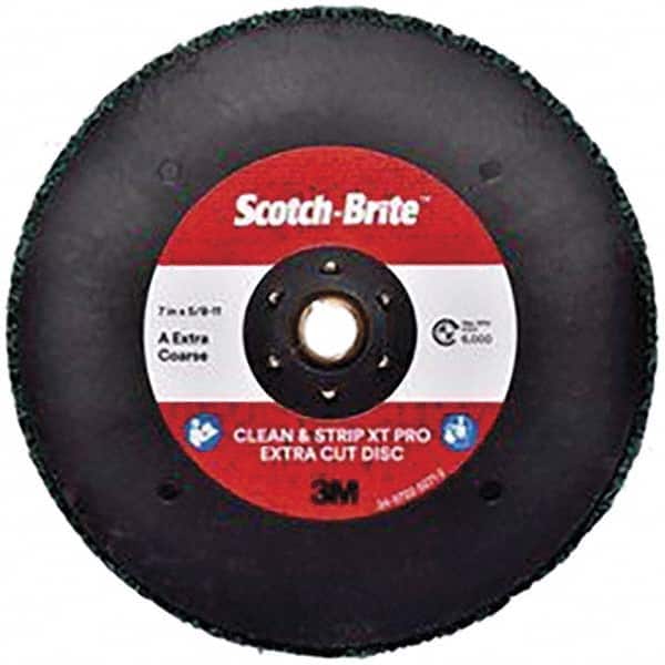 Deburring Disc: 7" Dia, Extra Coarse Grade, Silicon Carbide