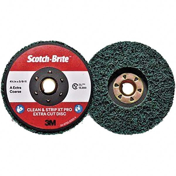 Deburring Disc: 4-1/2" Dia, Extra Coarse Grade, Aluminum Oxide