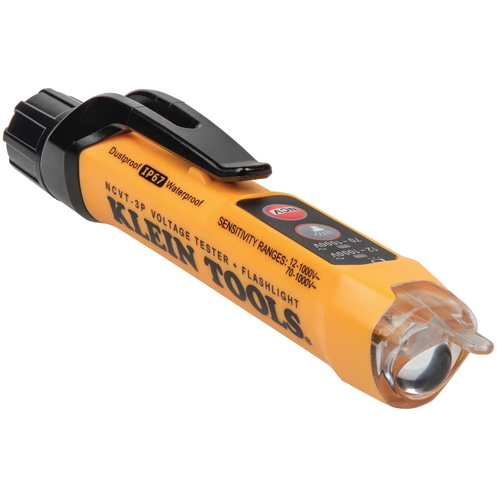 Klein Tools NCVT3P Circuit Continuity & Voltage Testers; Tester Type: Non-Contact Voltage Tester ; Display Type: LED ; Power Supply: AAA Battery ; Includes: Battery ; Standards: CAT IV 1000V 