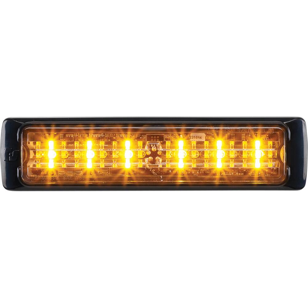 Emergency Light Assemblies; Type: Warning; Warning ; Voltage: 12 to 24 V dc; 12-24 V dc ; Flash Rate: Variable ; Mount: Surface; Surface ; Color: Amber; Black; White; Black; Amber; White ; Power Source: 12-24V DC