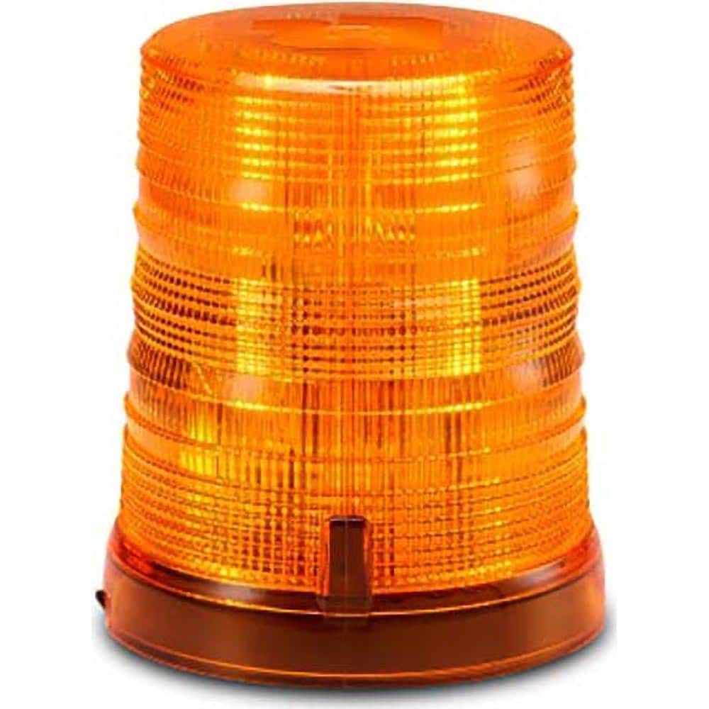 Emergency Light Assemblies; Type: Beacon; Beacon ; Voltage: 12 to 24 V dc; 12-24 V dc ; Flash Rate: Variable ; Mount: Perm./1" Pipe Mount ; Color: Amber; Amber ; Power Source: 12-24V