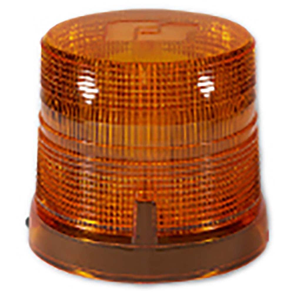 Emergency Light Assemblies; Type: Beacon; Beacon ; Voltage: 12 to 24 V dc; 12-24 V dc ; Flash Rate: Variable ; Mount: Perm./1" Pipe Mount ; Color: Amber; Amber ; Power Source: 12-24V