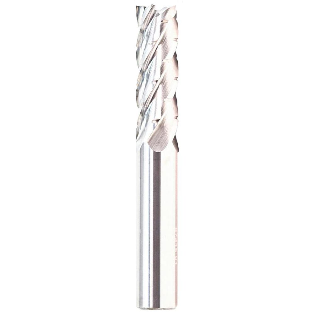 Corner Radius End Mill: 1/2" Dia, 1-1/2" LOC, 0.03" Radius, 5 Flutes, Solid Carbide