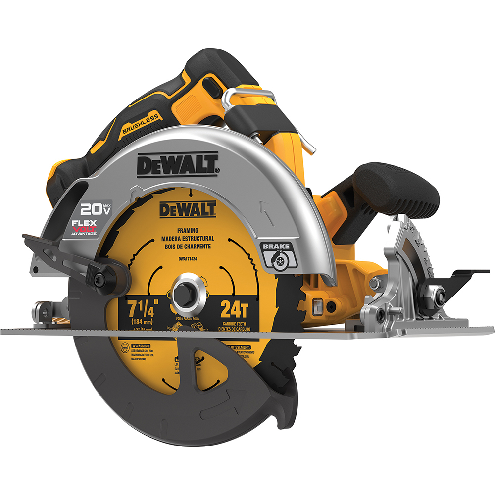 Cordless Circular Saw: 7-1/4" Blade Dia - 5500 RPM, Right Blade 