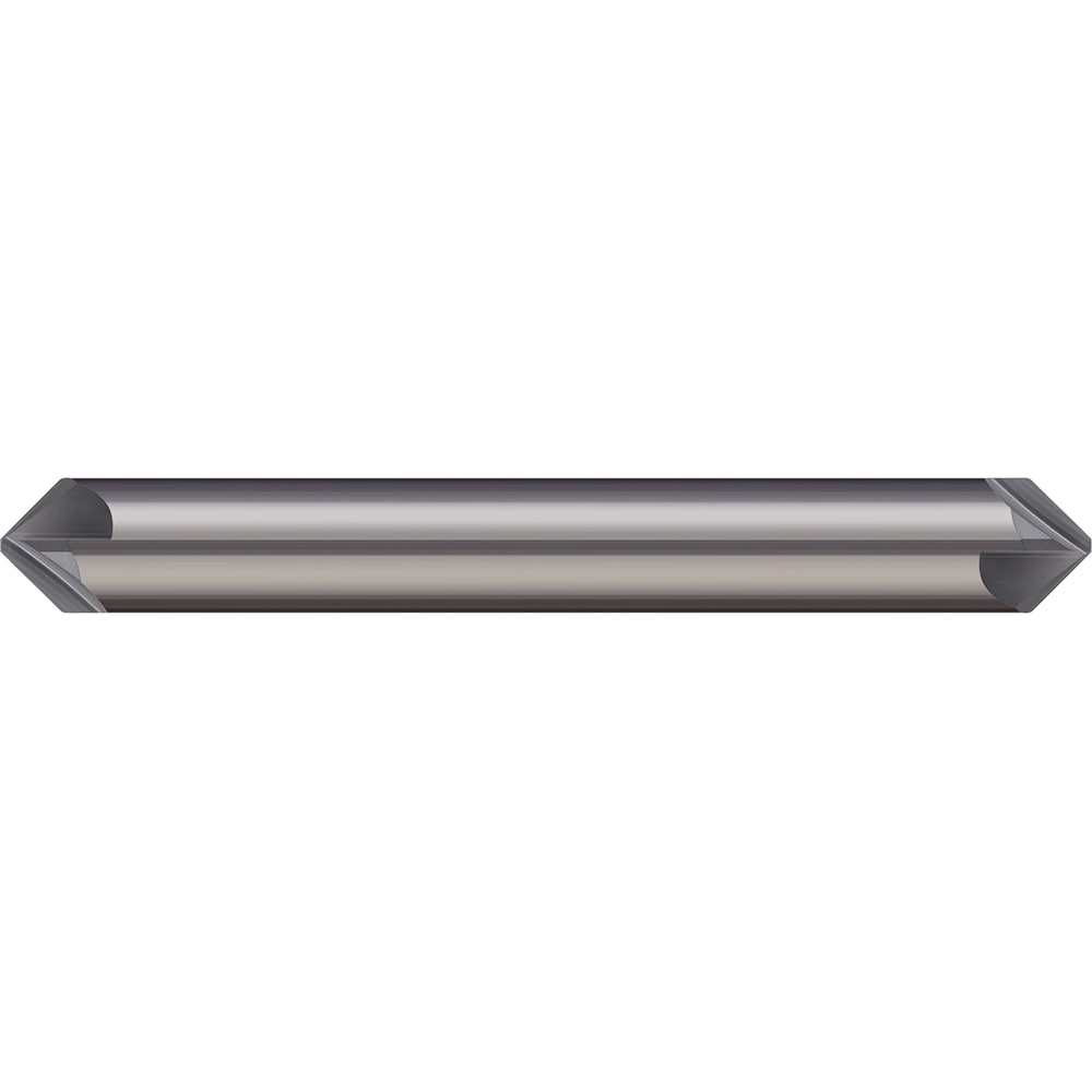 Chamfer Mill: 3/8" Dia, 6 Flutes, Solid Carbide