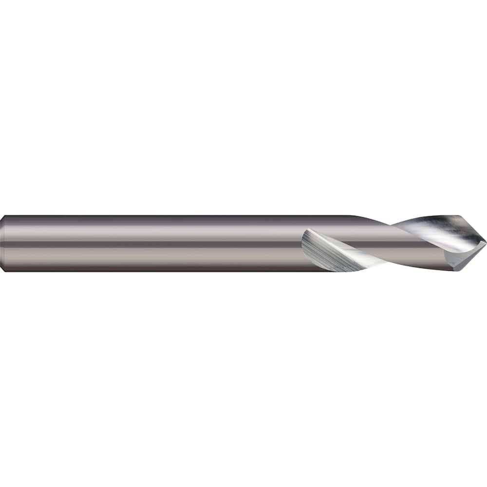 Micro 100 SPD-250-090 Spotting Drill: 1/4" Dia, 90 ° Point, 2-1/2" OAL, Solid Carbide 
