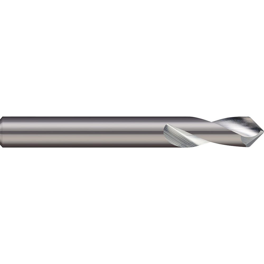 Spotting Drill: 1/4" Dia, 90 ° Point, 2-1/2" OAL, Solid Carbide