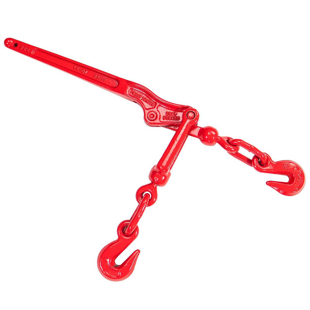 Loadbinders; Type: Lever ; Maximum Chain Size (Inch): 0.24in ; Minimum Chain Size (Inch): 0.24in ; Work Load Limit: 2600lb ; Take Up Length: 2.76in ; Fitting Type: Clevis End