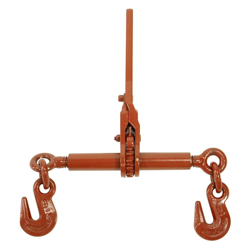 Loadbinders; Type: Ratchet ; Maximum Chain Size (Inch): 0.50in ; Minimum Chain Size (Inch): 0.375in ; Work Load Limit: 9200lb ; Take Up Length: 8in ; Fitting Type: Clevis End