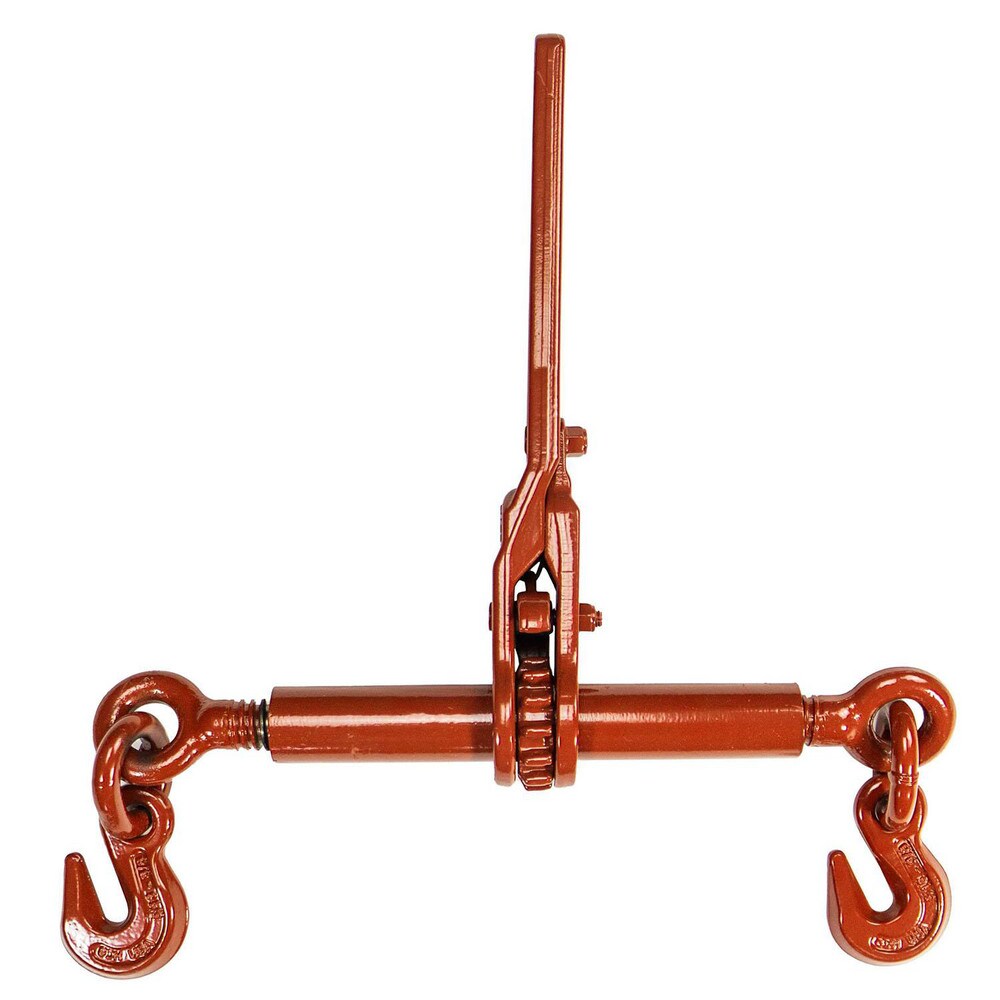 Loadbinders; Type: Ratchet ; Maximum Chain Size (Inch): 0.375in ; Minimum Chain Size (Inch): 0.3125in ; Work Load Limit: 7100lb ; Take Up Length: 8in ; Fitting Type: Clevis End