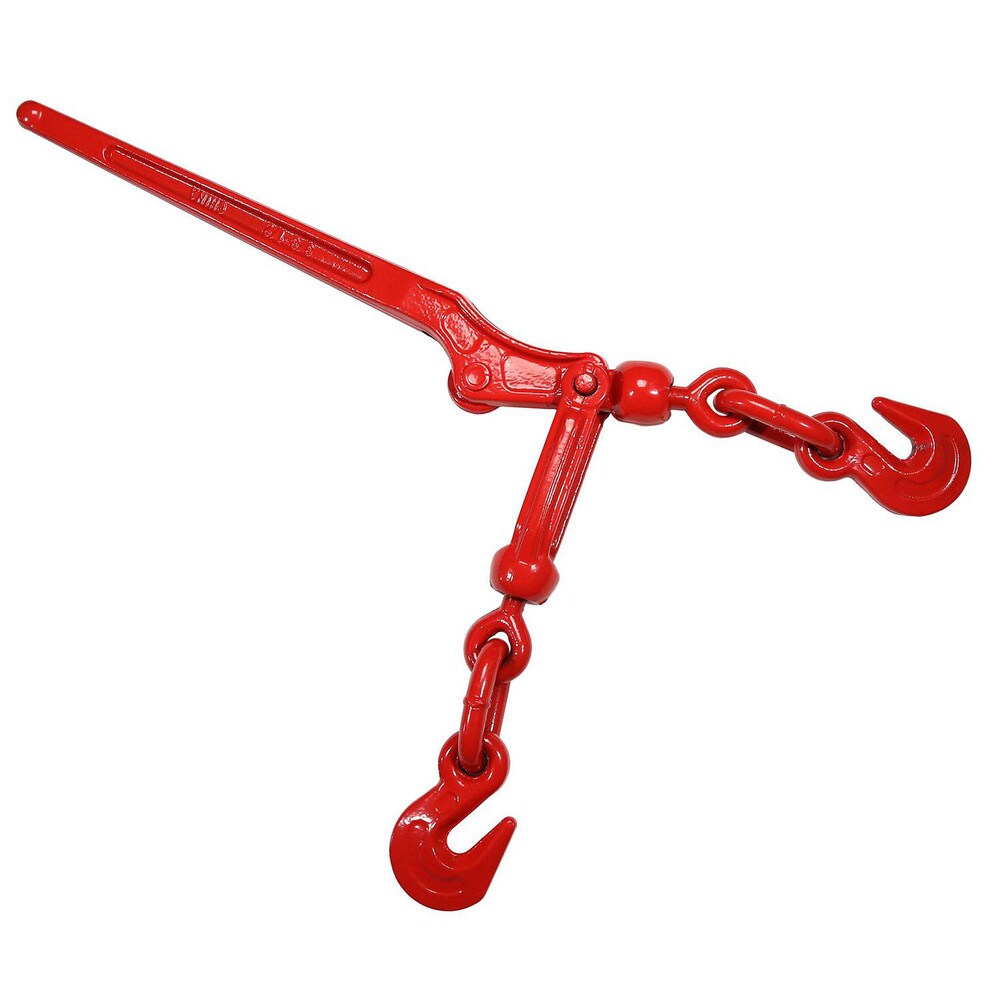 Loadbinders; Type: Lever ; Maximum Chain Size (Inch): 0.50in ; Minimum Chain Size (Inch): 0.375in ; Work Load Limit: 9200lb ; Take Up Length: 7.92in ; Fitting Type: Clevis End