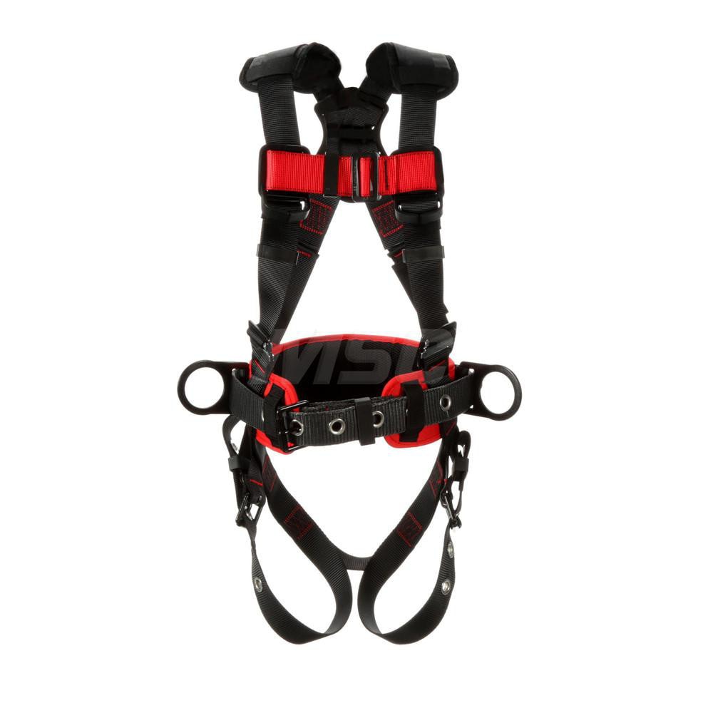 Fall Protection Harnesses: 420 Lb, Construction Style, Size 2X-Large, For Positioning, Polyester, Back & Side