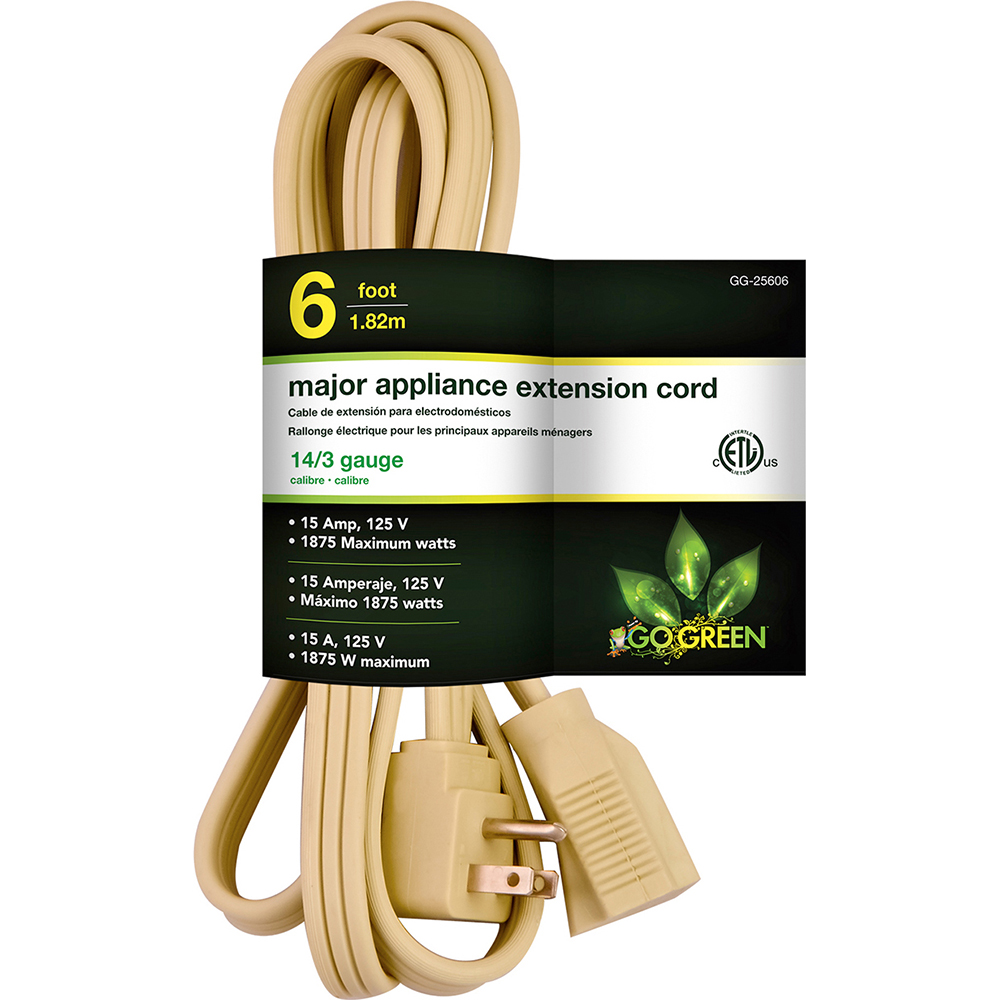 GoGreen Power Power Cords; Cord Type Replacement Cord; Overall