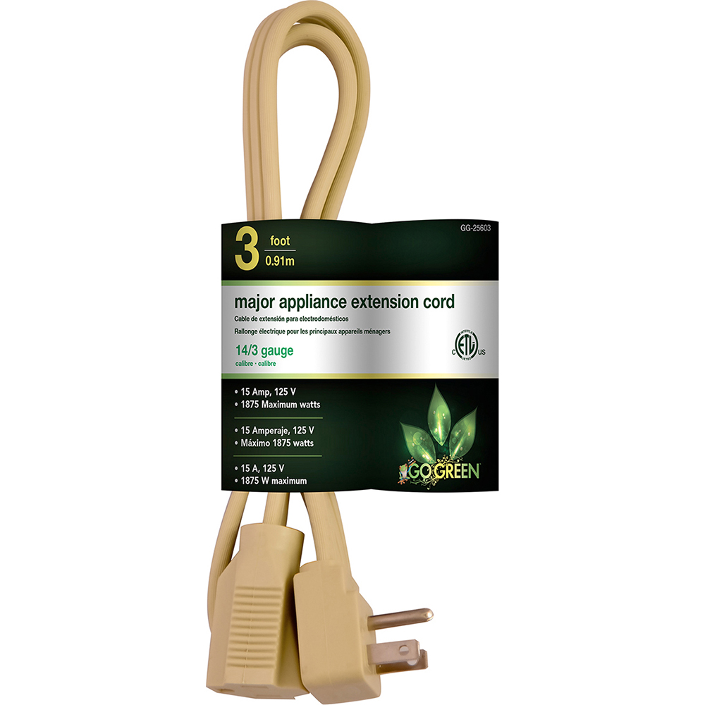 GoGreen Power Power Cords; Cord Type Replacement Cord; Overall