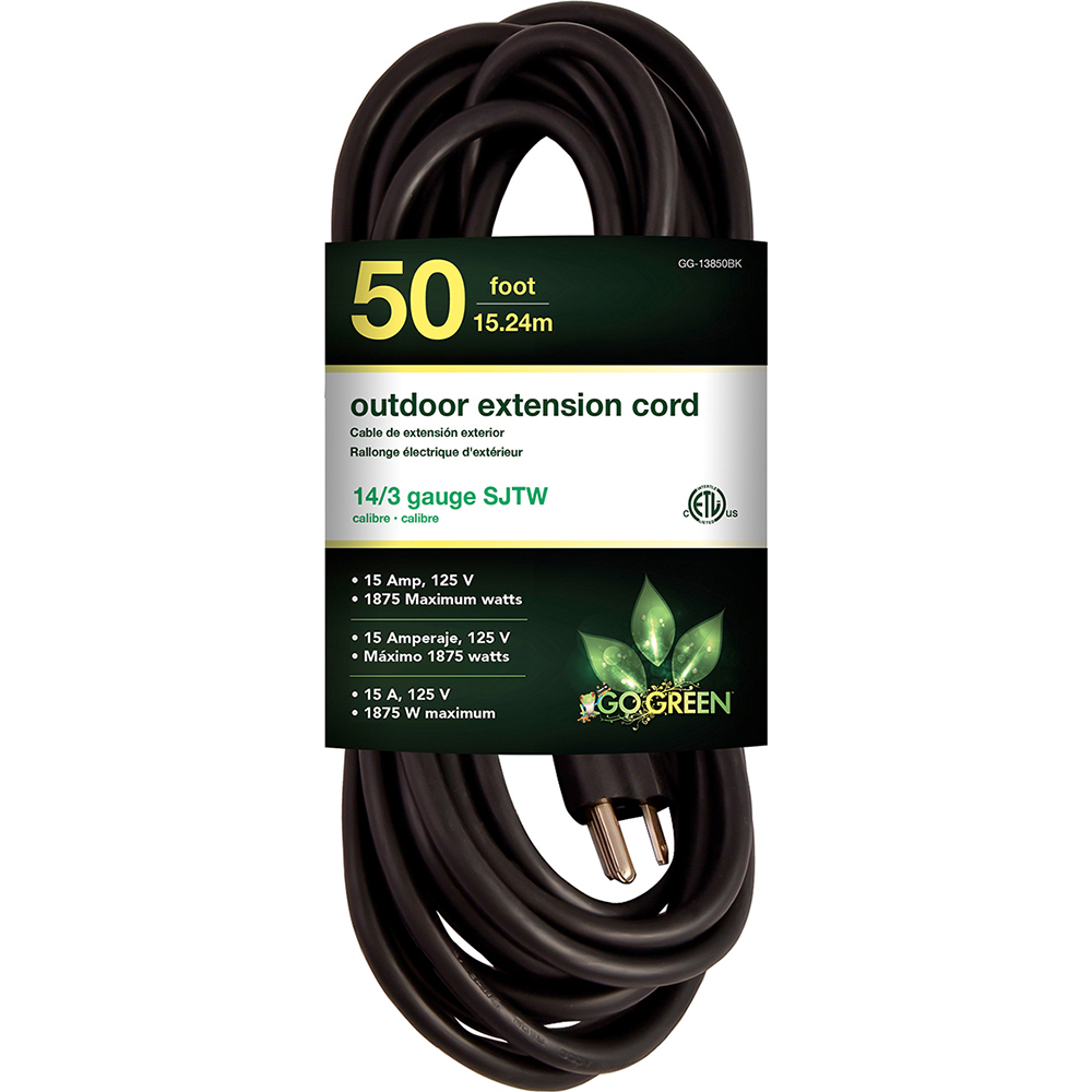GoGreen Power Power Cords; Cord Type Extension Cord; Overall Length