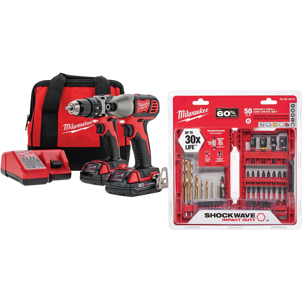 Milwaukee Tool - 18.00 Volt Cordless Tool Combination Kit - 11280336 - MSC  Industrial Supply