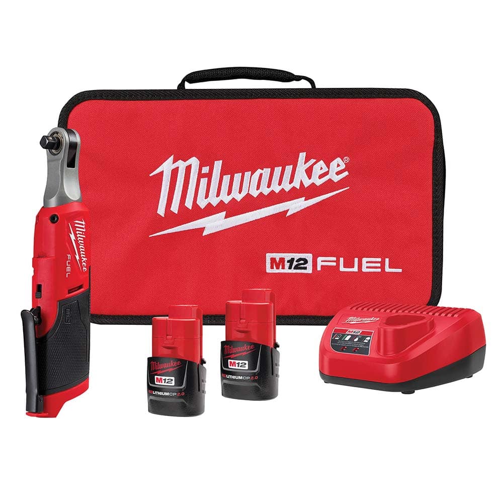 Cordless Impact Wrench: 12V, 3/8" Drive, 450 RPM