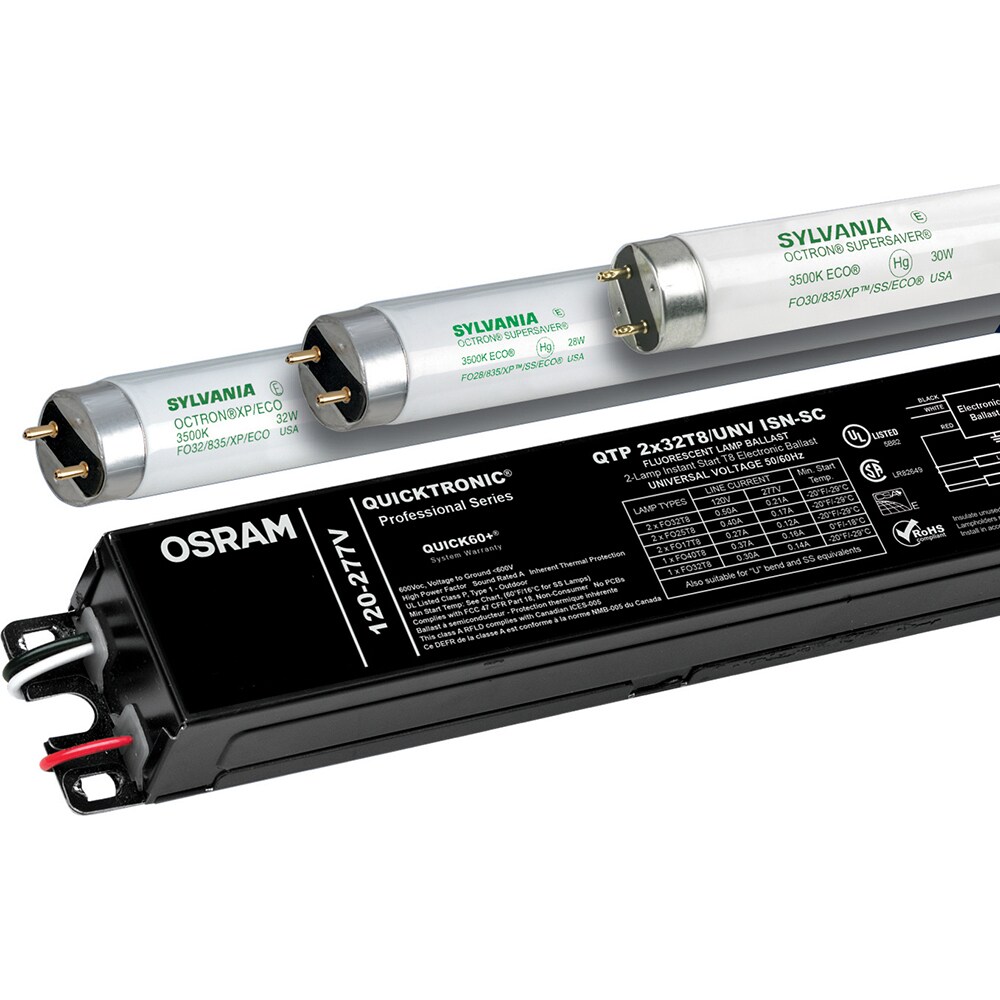 Fluorescent Ballasts; Ballast Type: Electronic ; Lamp Wattage Range: 80 to 119 ; Lamp Type: T8 ; Lamp Starting Method: Instant Start ; Ballast Factor Range: Normal (0.75 to 0.99) ; Total Harmonic Distortion (%): 10