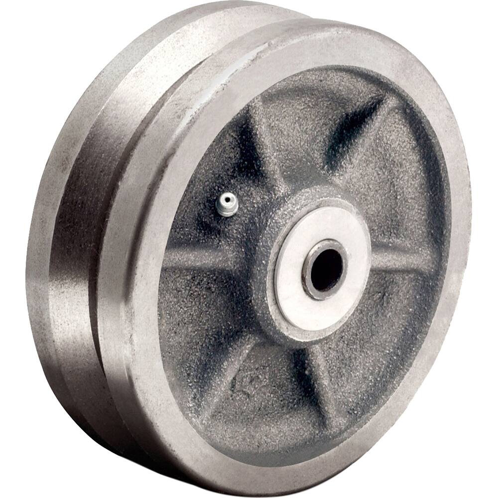 3-1/4 Cast Iron Flanged Wheel 700 lbs Capacity Roller Bearings