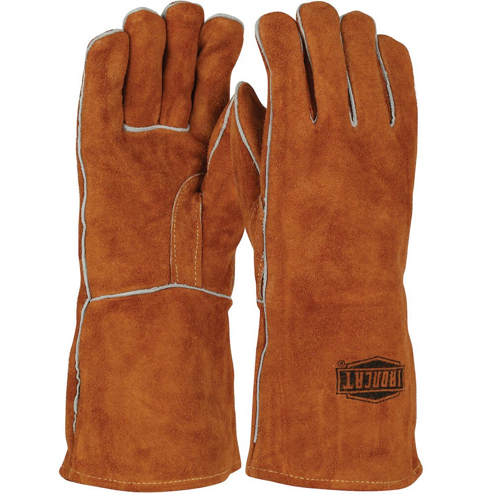 Welding Gloves: Size Large, Uncoated, MIG Welding Application
