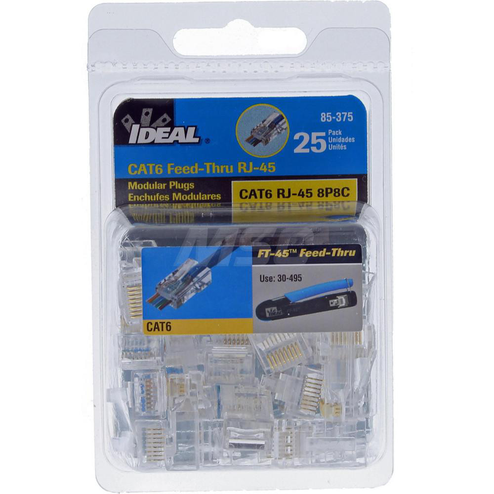 Ideal - Modular Connectors; Connector Type: RJ45; Data Rating: Cat6 ...