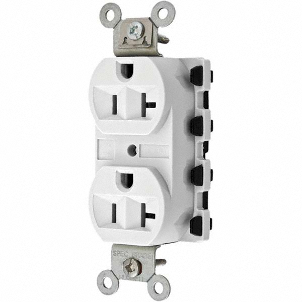 Hubbell Wiring DeviceKellems Straight Blade Duplex Receptacle NEMA