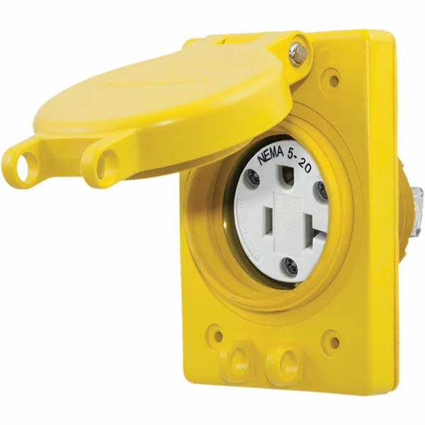 Hubbell Wiring DeviceKellems Straight Blade Single Receptacle NEMA