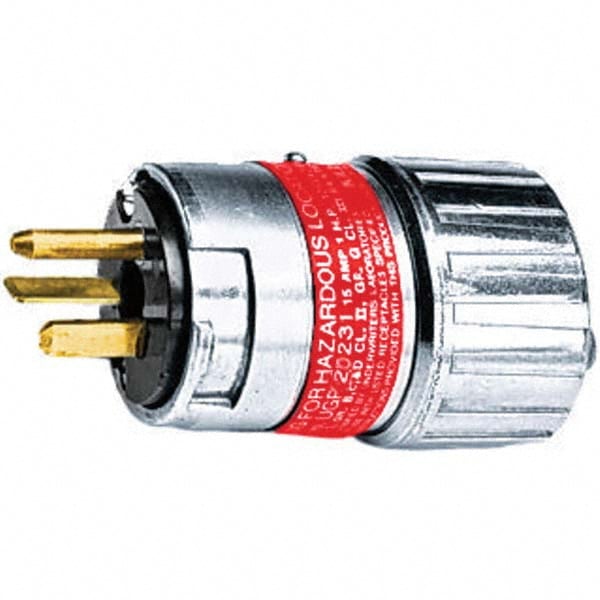 Hubbell Wiring Device-Kellems UGP20231 Straight Blade Plug: Industrial, 5-20P, 125VAC, Metallic Image