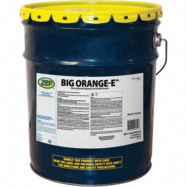 Cleaner & Degreaser: 5 gal, Pail - Liquid, Citrus Scent, for Dumpsters & Grease Traps