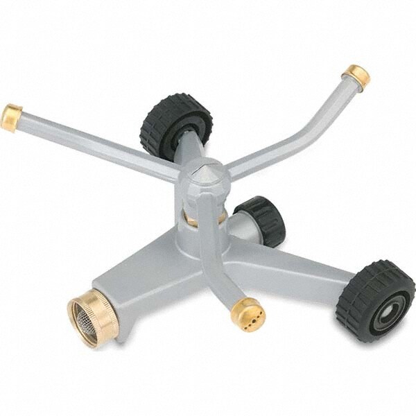 Lawn Sprinklers; Type: Rotary ; Base Style: Wheel ; Travelling Sprinkler: No ; Spray Pattern: Circle ; Sprinkler Type: Above Ground