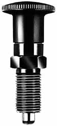 M12x1.5, 17mm Thread Length, 6mm Plunger Diam, Lockout Knob Handle Indexing Plunger