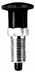 M10x1, 13.8mm Thread Length, 5.08mm Plunger Diam, Lockout Knob Handle Indexing Plunger