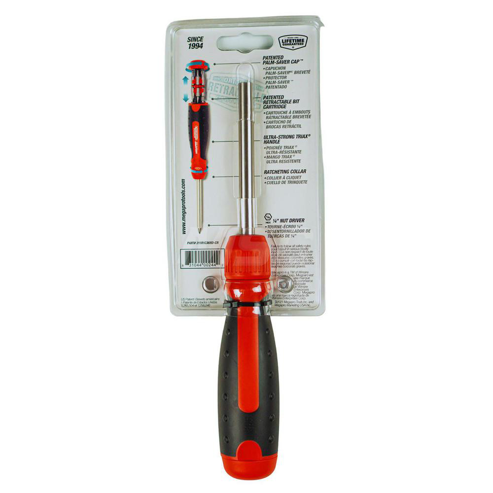 Megapro Bit Screwdrivers; Type Automotive Ratcheting 13in1 Multi