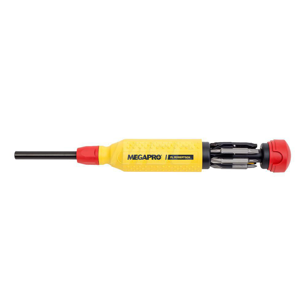 Megapro Bit Screwdrivers; Type Robertson 15in1 MultiBit Screwdriver ; Tip Type Flat