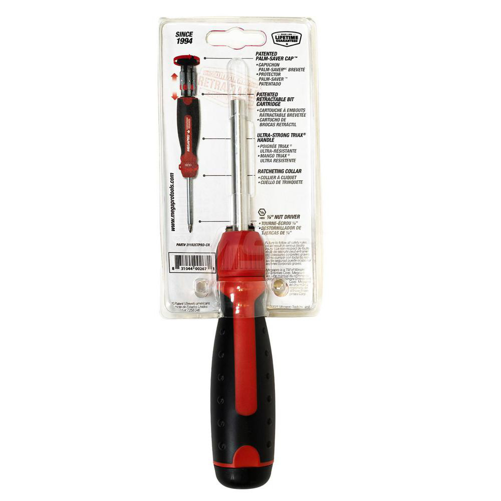 Megapro Bit Screwdrivers; Type Tamperproof Ratcheting 13in1 Multi