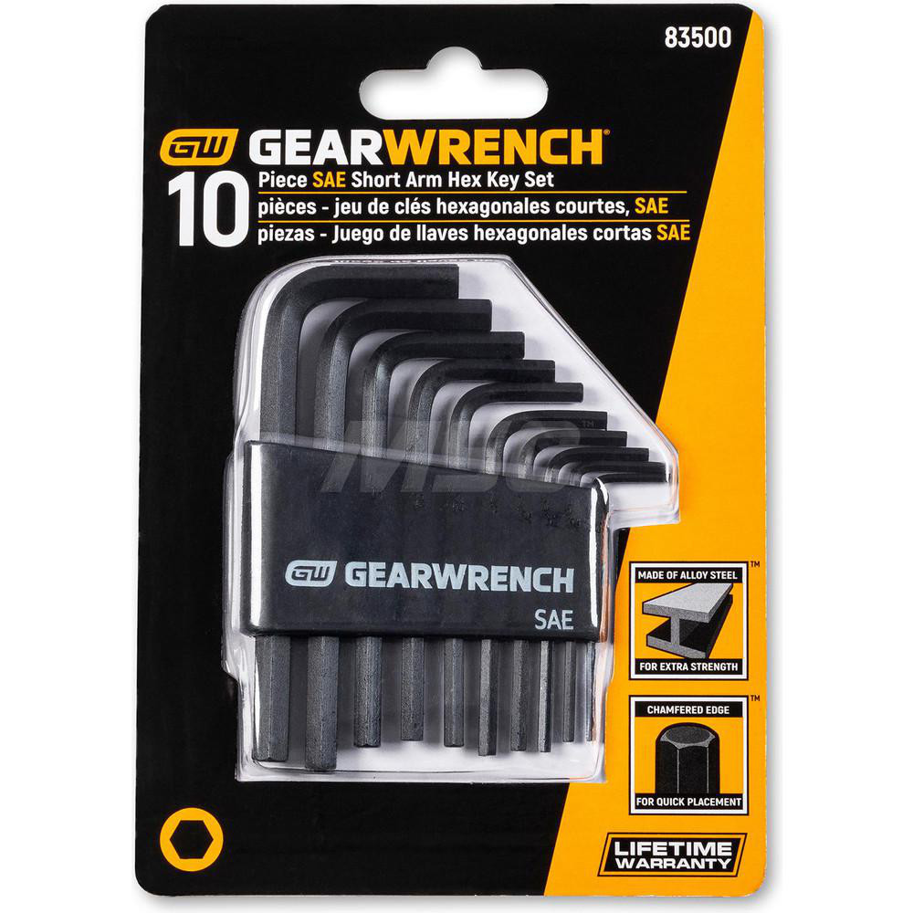 GEARWRENCH Hex Key Sets; Tool Type Hex; Handle Type LHandle