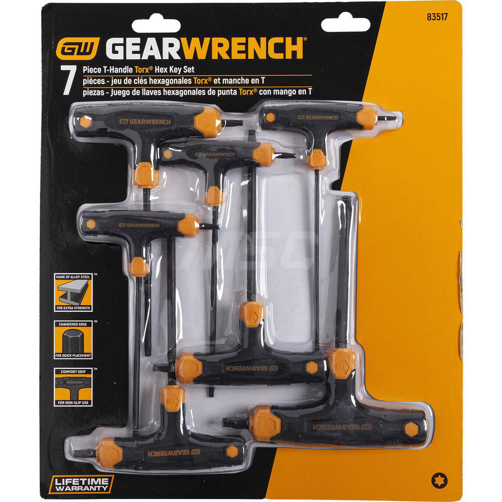 GEARWRENCH Hex Key Sets; Tool Type Hex; Handle Type THandle