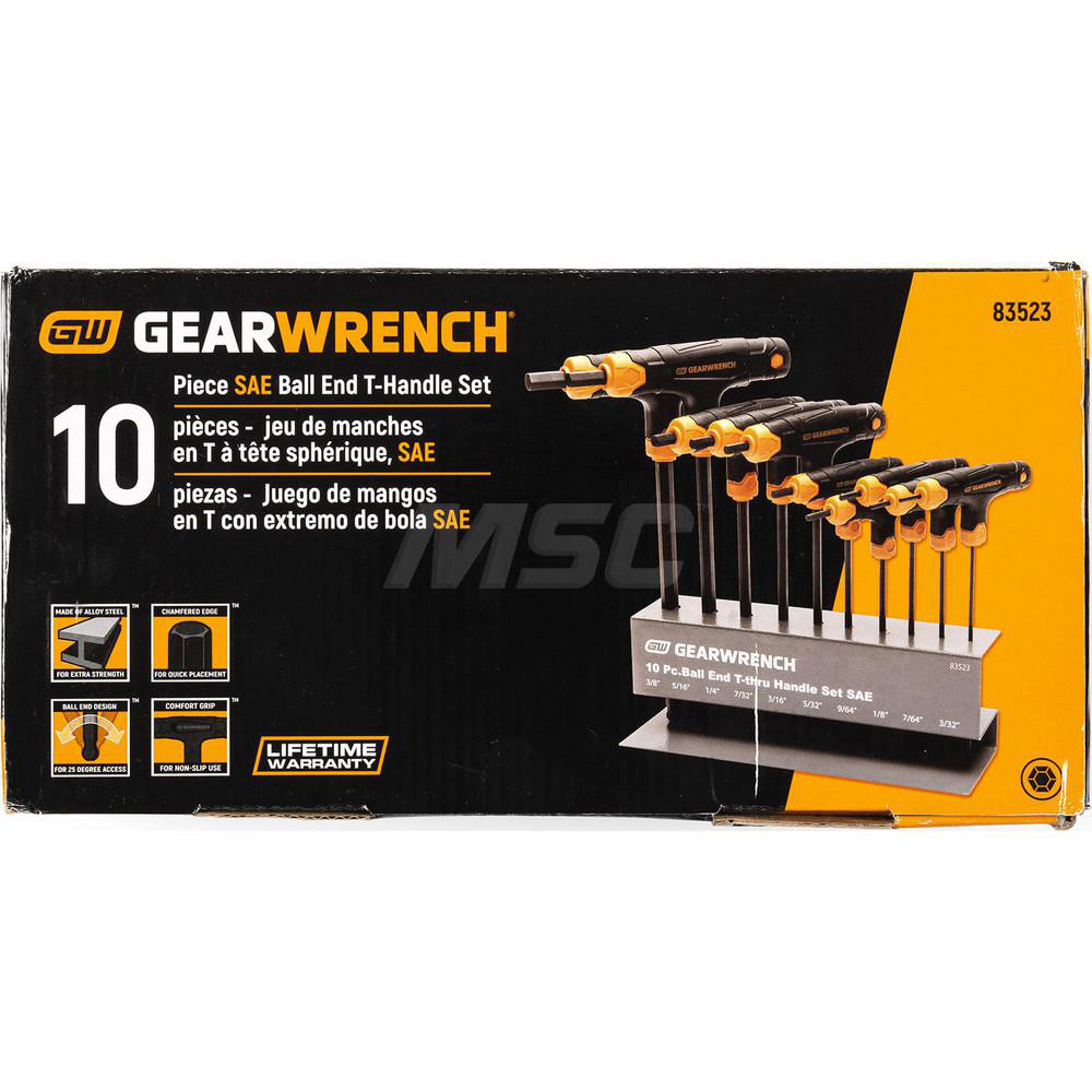 GEARWRENCH Hex Key Sets; Tool Type Hex; Handle Type THandle