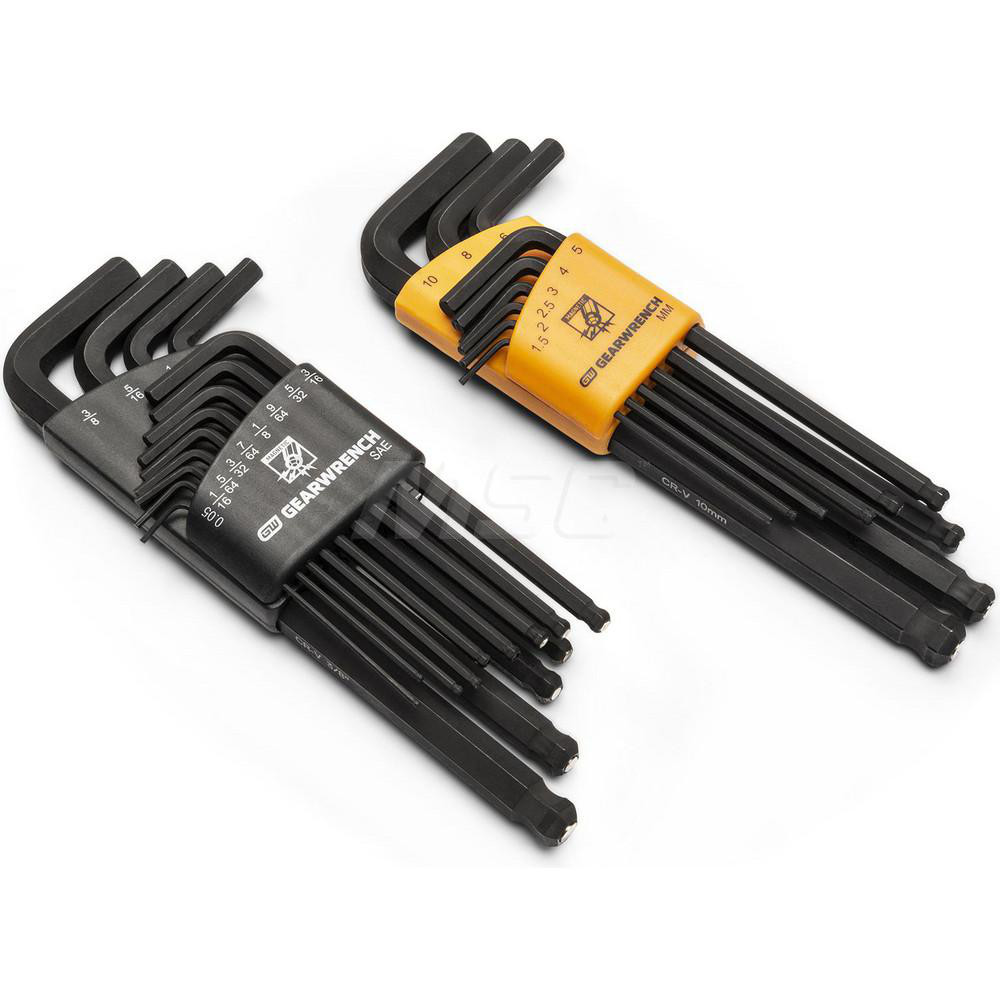 GEARWRENCH Hex Key Sets; Tool Type Hex; Handle Type LHandle