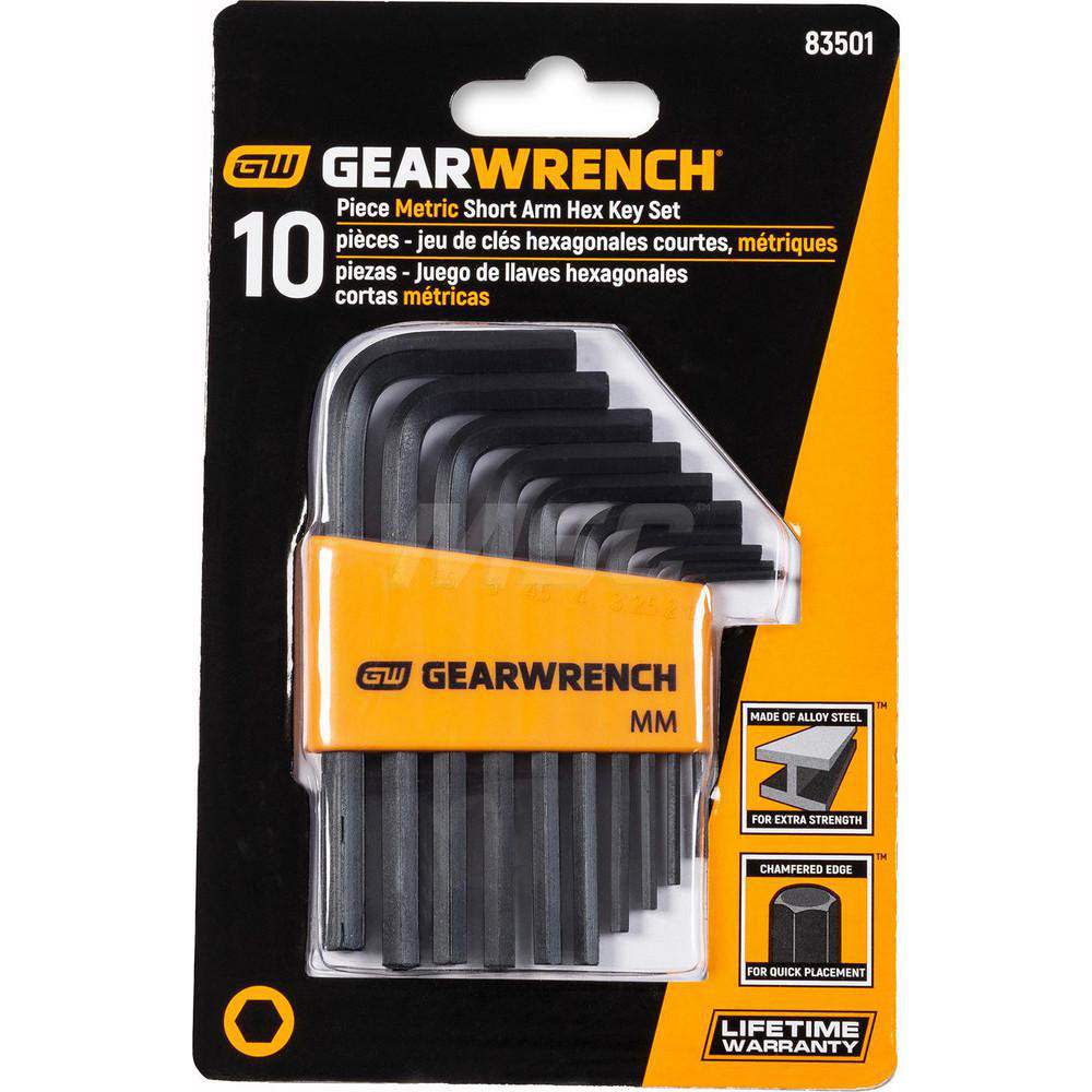 GEARWRENCH Hex Key Sets; Tool Type Hex; Handle Type LHandle