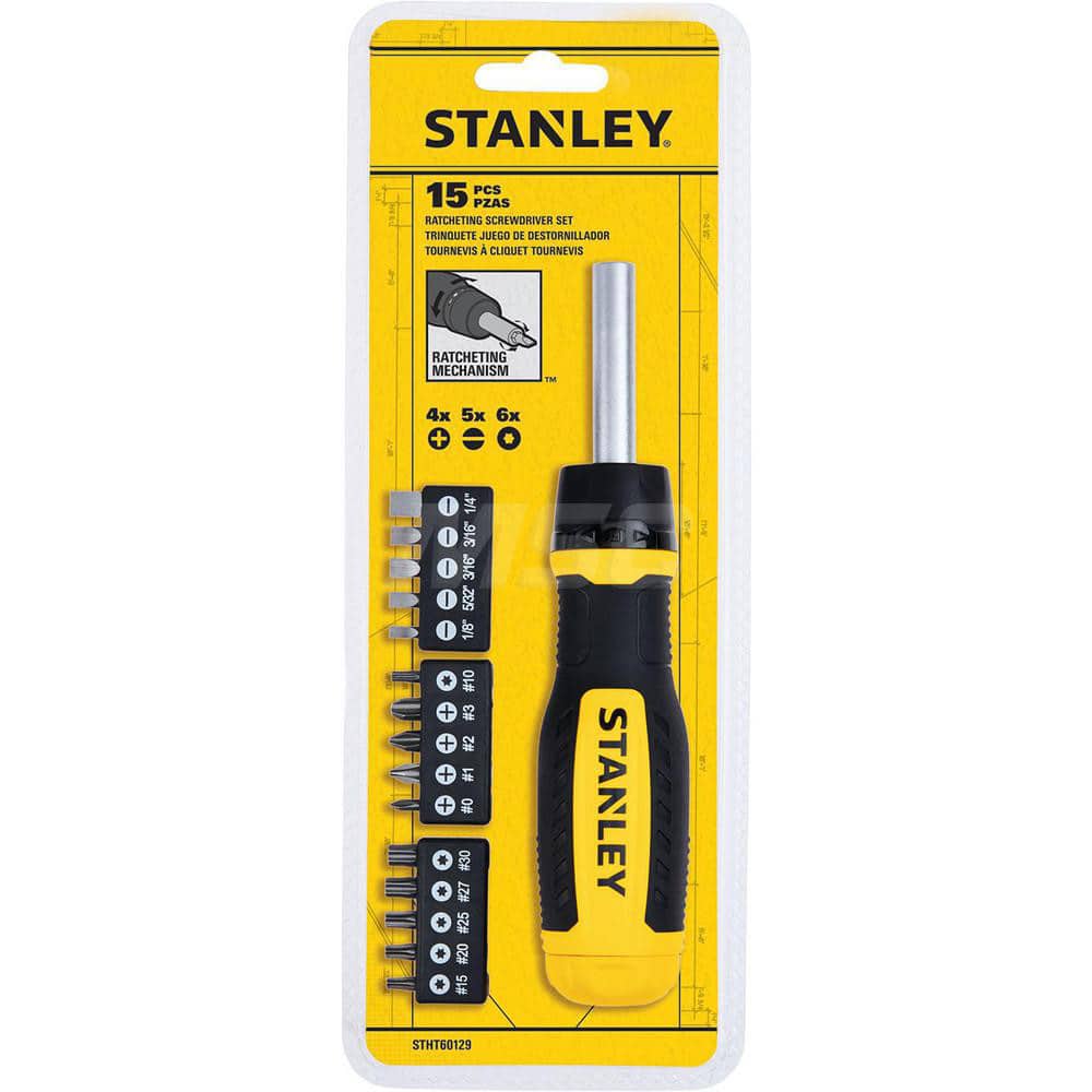 Round Supply 1/4″ MSC Stanley Set: Screwdriver - Tip 11494564 Drive, Bit - Insert - Industrial