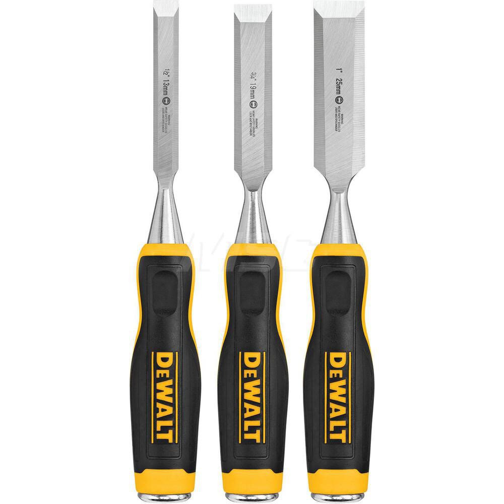 Chisel Sets; Tool Type: Chisel Set ; Chisel Size Range: 1/2 - 1 ; Number of Pieces: 3.000 ; Overall Length (Inch): 5.0 ; Handle Material: Rubber Grip ; Style: Chisel Set