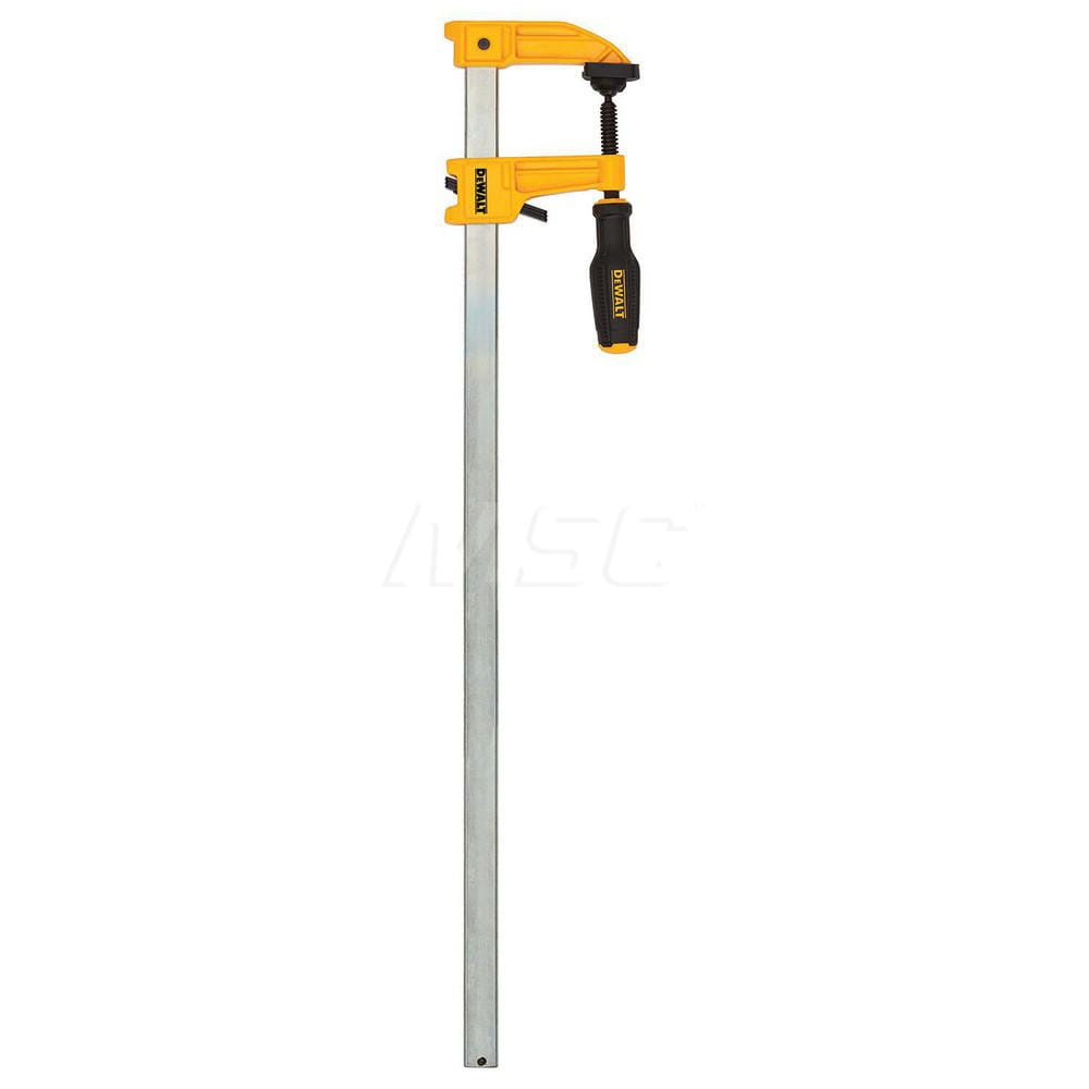 Aluminum Bar Clamp: 3-1/4" Capacity, 3-1/4" Throat Depth, 1,000 lb Clamp Pressure, 24" OAL