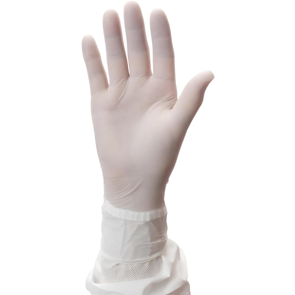 Disposable Gloves: 4.72 mil Thick, Nitrile-Coated, Nitrile, Cleanroom Grade
